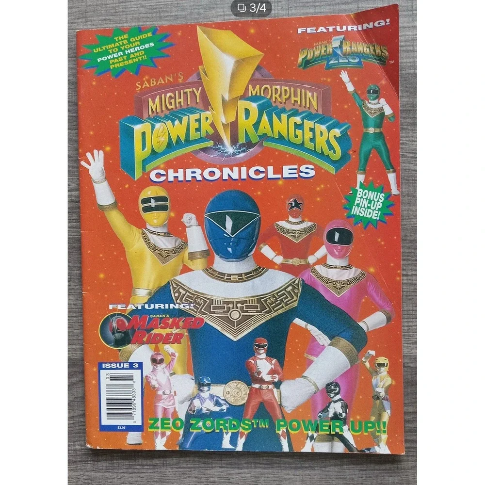 Vintage POWER RANGERS- Chronicles‎ Magazine Issue 3  Masked Rider 1996